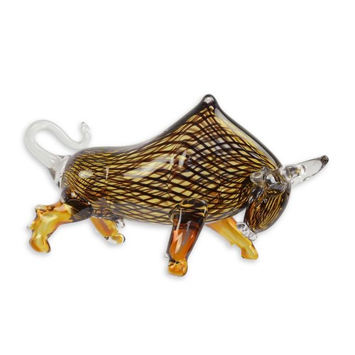 Glasfigur stier - glasfigur,