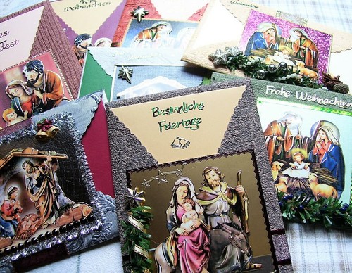 Weihnachtskarte heilige - weihnachtskarte,
