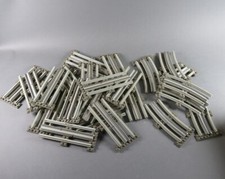 LEGO® Eisenbahn Konvolut Schiene 12 V Kurve Gerade grau Stromleiter Schwellen