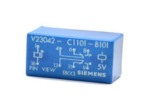 Vintage Print-Relais Siemens V23042-C1101-B101, Bistabil, 2x UM / 5 V Spule, NOS