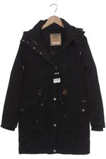 DreiMaster Mantel Damen Jacke Parka Gr. M Wolle Baumwolle Schwarz #c1gad3d