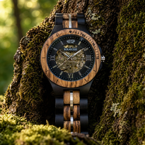 Herren mechanische holz - mechanische,