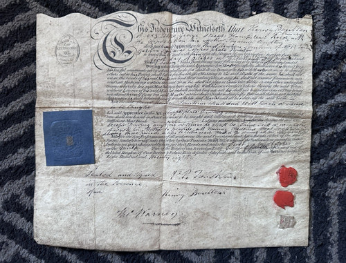 Lehrvertrag indenture - /,