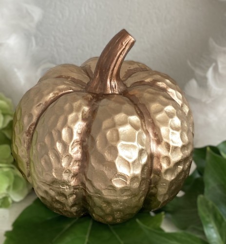 Großer kürbis gold relief - ,