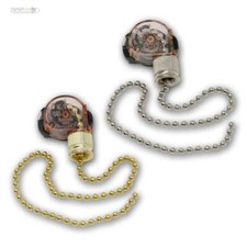 Zugschalter mit Kette Schnur Ersatz-Schalter Ein/Aus Lampe Wandleuchte Licht