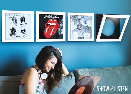 Vinyl record wall display - vinyl, flip