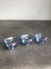 HOLMEGAARD Kastrup Design | Kerzenhalter 3er Set | 16524 Blaues Glas | OVP | #B8