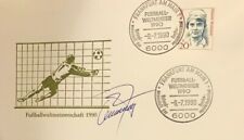 Autogramm auf Sonderumschlag mit SSt Raimond Aumann Fußball Weltmeister 90 xyz