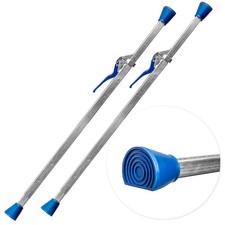 LASIPROFI Klemmbalken 2er Set verstellbar 1880–2850 mm rutschfest mit Gummifüßen