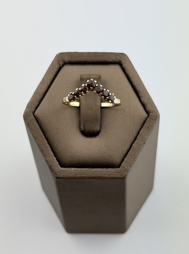 Granat ring gold vintage - kt, gold,