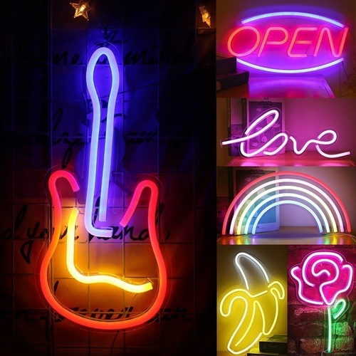 Led neon sign bier bar - neon,
