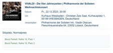 2 Konzertkarten VIVALDI