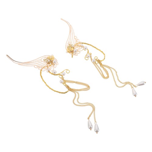 Long tassel elf ear hooks - long,