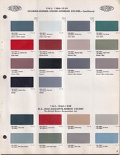 Du Pont Duco Paint Chip Pages