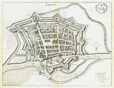 Lippstadt Gesamtansicht Vogelschau Original Kupferstich Merian 1641