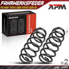 2x Federn Fahrwerksfeder Hinterachse für Smart Fortwo Cabrio Fortwo Coupe 451