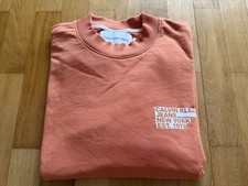 Original Calvin Klein CK Sweatshirt / Pullover - orange - Gr. S / M