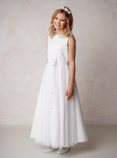 Kommunionkleid mit Spitze Gr.152 Neu ohne Etikett aus Geschäftsauflösung