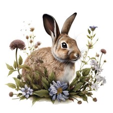 2x Sticker Rabbit Car Sticker