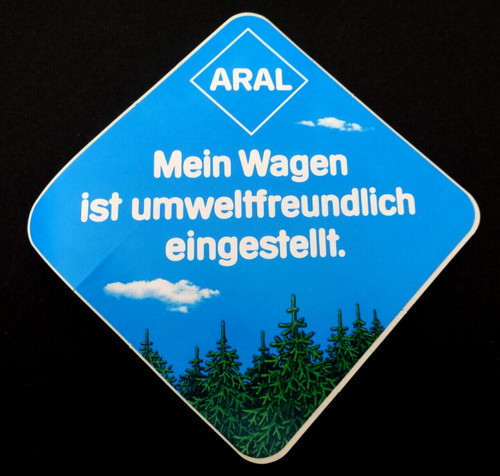 Werbe aufkleber aral mein - aral,
