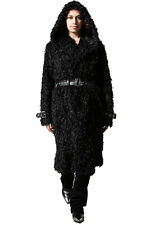 Killstar Gothic Goth Okkult Unisex Kunstfell Wintermantel Mantel - Epic