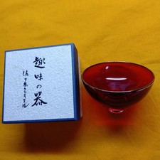 Sasaki Kristall Rot Glas Sake