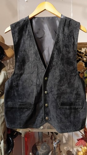 Herren lederweste schwarz - herren,