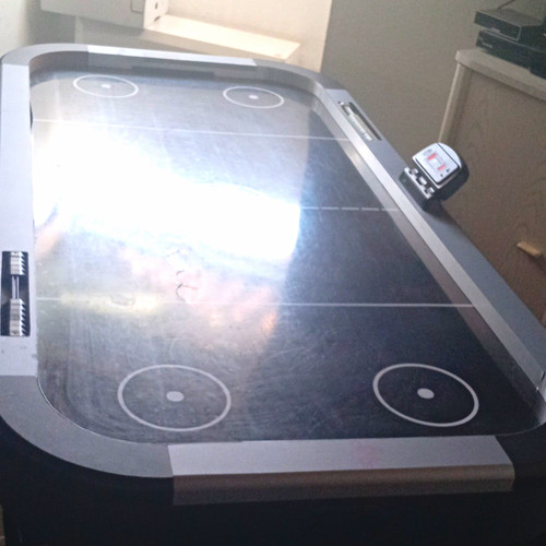 Airhockey tisch schwarz grau - tisch, schwarz/grau