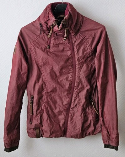 Bordeauxrote wachsjacke - bordeauxrote,
