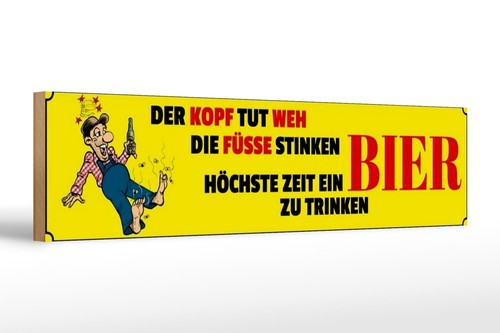 Holzschild spruch 46x10cm - holzschild,