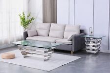 Designer Couchtisch verchromt