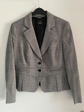 Madeleine Jacke Blazer Glencheck Karo Gr. 42  schwarz/weiß/rosa Neu ungetragen