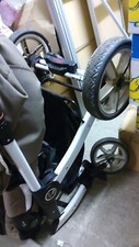 Kinderwagen gebraucht Hartan Racer, mittelbraun,  viele Zubehörteile 