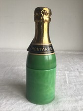 Französischer Senftopf. Sektflaschenform. FLORIDA EPERNAY FRANKREICH. Limouxa.