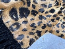 Schal Leoparden weiches Kunstfell Unikat 140 cm