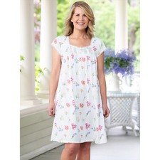 Lanz Tossed Floral Cotton Knit