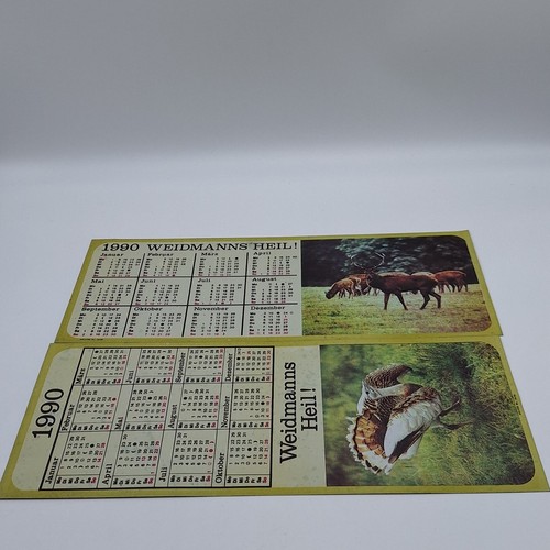 Kalender 1990 weidmannsheil - kalender,