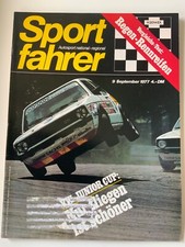 Sportfahrer 9/77 Rennreifen-Vergleich, Rundstrecke, Bergrennen, Slalom, Rallye,