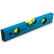 Richtwaage Wasserwaage Bauwaage Magnetisch 3 Libellen Aluminium 30cm Bituxx