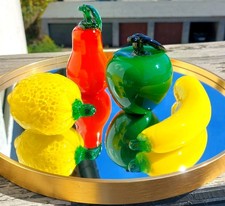 Glas Deko Obst und Gemüse
