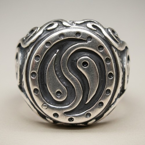 Sterling silber männer ring - silber,