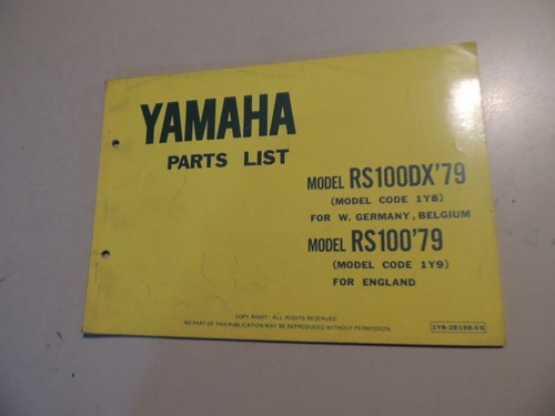 1979 parts catalog - 1979,