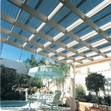 PVC Wellplatten 114 cm breit, Längen 200, 250 + 300 cm farblos, qm 11,17 €