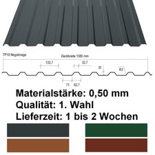 Trapezblech Dachplatten Wellblech Dachblech Länge bis 8m sehr günstig 15,98 €/m²