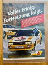 HB Fahrertraining Audi Coupe Oldtimer 1987 Vintage Ad Werbung Reklame