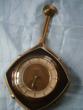 Tolle KONNEXA Wand-Wohnzimmer-Küchen -Uhr F. H. S. Art Deco um 1950-1960 Vintage