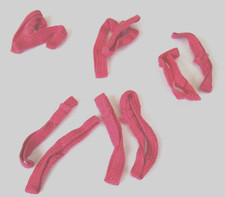 3 Paar Bundeswehr Litzen Schulterklappen ROSA  Panzer  Jäger Truppe    LOSE