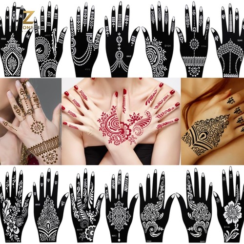 Henna tattoo schablonen set - tattoo,