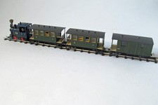 Egger Bahn Spur H0e, Personenzug mit Dampflok, Nostalgie, alt, sehr gut