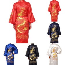 Satin Drachen Kimono